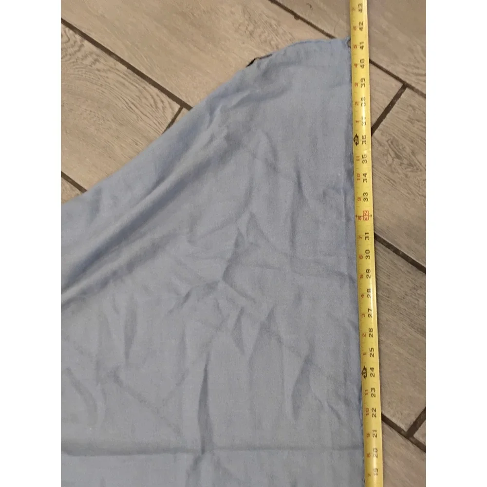 ZARA‎ Light Blue Gauze Scarf Shawl Wrap Frayed Edges Lightweight